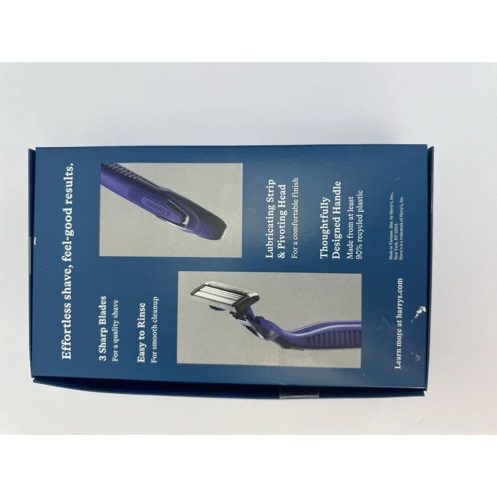 Harry's Men's Disposable Razors 3-Blade Razors Glacier Blue 25‎ Ct NIB